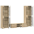 TV-Schrankset mit Regal FLORIN 3 pcs Sonoma-Eiche Holzwerkstoff