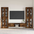 TV-Schrankset FLORIN 3 pcs Geräucherte Eiche Holzwerkstoff