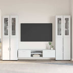 TV-Schrankset mit Schubladen FLORIN 3 pcs Weiß Holzwerkstoff