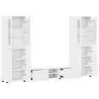 TV-Schrankset mit Schubladen FLORIN 3 pcs Weiß Holzwerkstoff