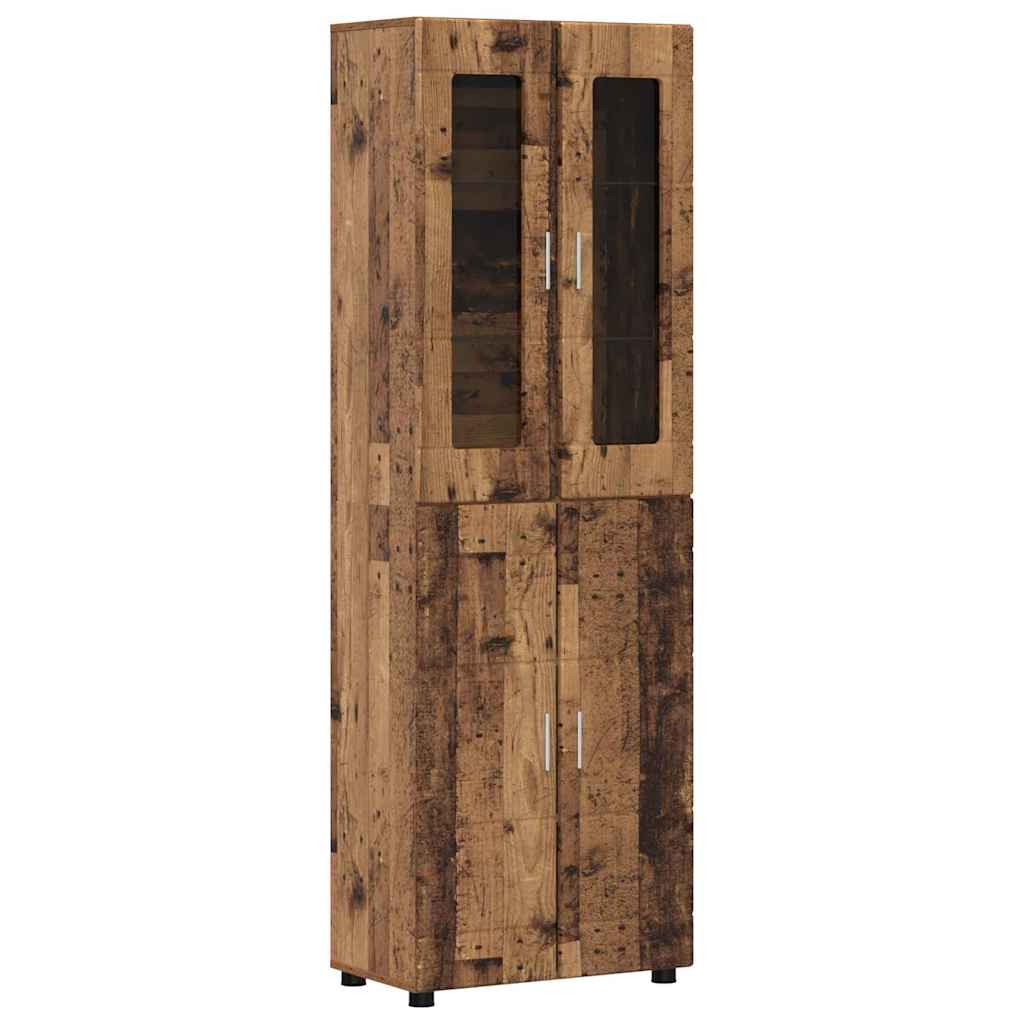 TV-Schrankset mit Schubladen FLORIN 3 pcs Altholz Holzwerkstoff