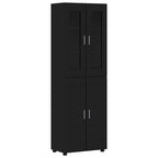TV-Schrankset mit Schubladen FLORIN 3 pcs Schwarz Holzwerkstoff