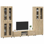 TV-Schrankset mit Regal FLORIN 3 pcs Sonoma-Eiche Holzwerkstoff