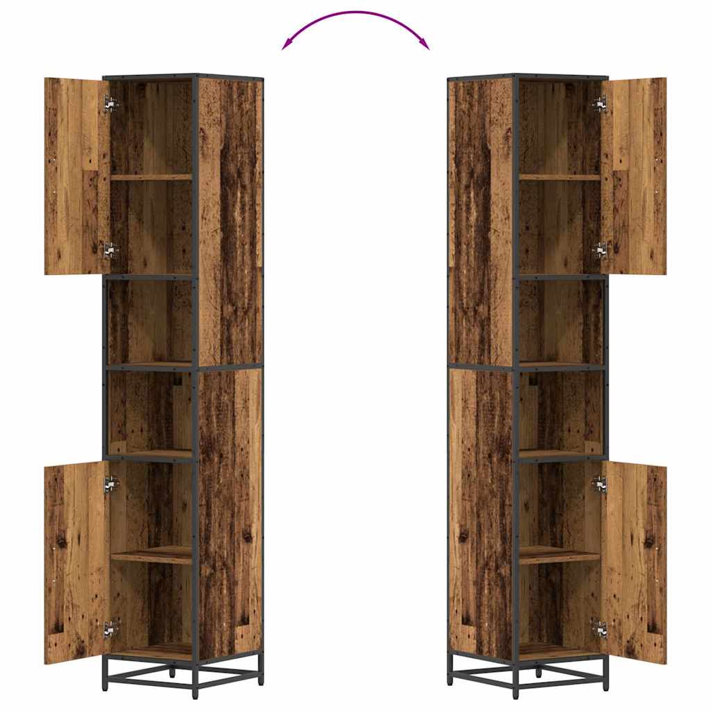 Badezimmermöbel-Set Altholz 35 x 37,5 x 188,5 cm Holzwerkstoff