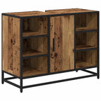 Badezimmermöbel-Set mit Schubladen 4 pcs Altholz Holzwerkstoff