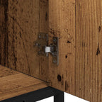 Badezimmermöbel-Set mit Regal 2 pcs Altholz Holzwerkstoff