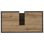 Badezimmermöbel-Set mit Regal 3 pcs Artisan-Eiche Holzwerkstoff