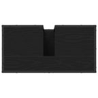 Badezimmermöbel-Set 4 pcs Schwarz Eichen-Optik Holzwerkstoff