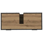 Badezimmermöbel-Set mit Regal 3 pcs Artisan-Eiche Holzwerkstoff