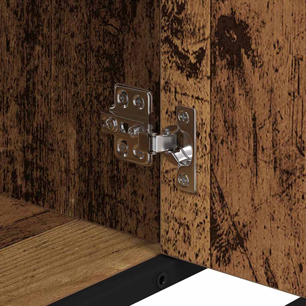 Badezimmermöbel-Set mit Schubladen 2 pcs Altholz Holzwerkstoff