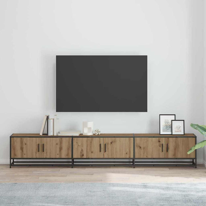 TV-Schränk Eiche handwerklich 240 x 35 x 41 cm Holzwerkstoff