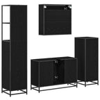 Badezimmermöbel-Set mit Regal 3 pcs Artisan-Eiche Holzwerkstoff