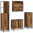 Badezimmermöbel-Set mit Schubladen 4 pcs Altholz Holzwerkstoff