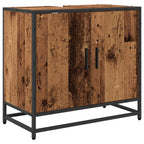 Badezimmermöbel-Set mit Regal 3 pcs Altholz Holzwerkstoff