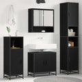Badezimmermöbel-Set mit Regal 3 pcs Artisan-Eiche Holzwerkstoff