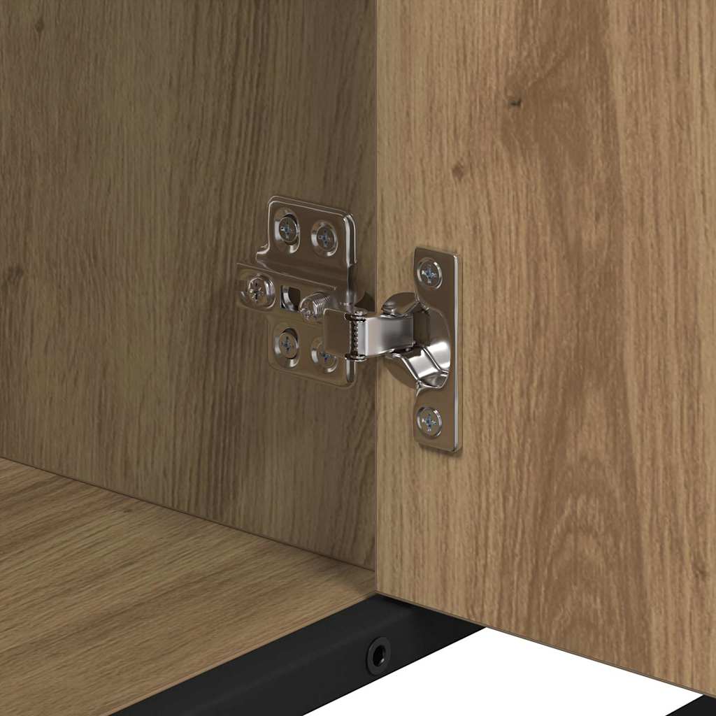 Badezimmermöbel-Set mit Regal 3 pcs Artisan-Eiche Holzwerkstoff