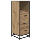 Badezimmermöbel Set mit Tür 4 pcs Artisan-Eiche Holzwerkstoff