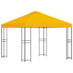 Pavillon 3 x 3 m Gelb Polyester und Stahl 190 gsm