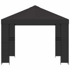Pavillon 3 x 3 m Anthrazit Polyester und Stahl 190 gsm