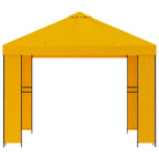 Pavillon 3 x 3 m Gelb Polyester und Stahl 190 gsm