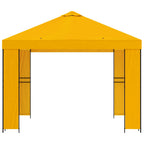 Pavillon 3 x 3 m Gelb Polyester und Stahl 190 gsm