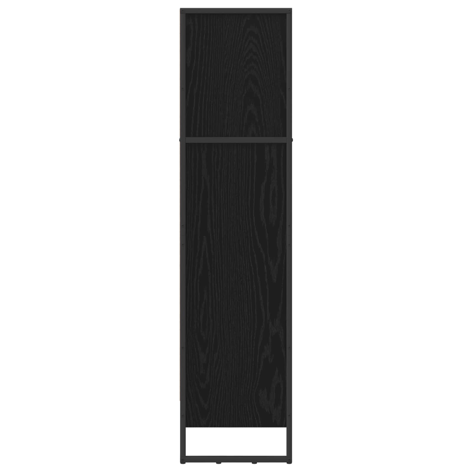 Bücherregal Schwarz Eichen-Optik 80 x 30 x 121 cm Holzwerkstoff