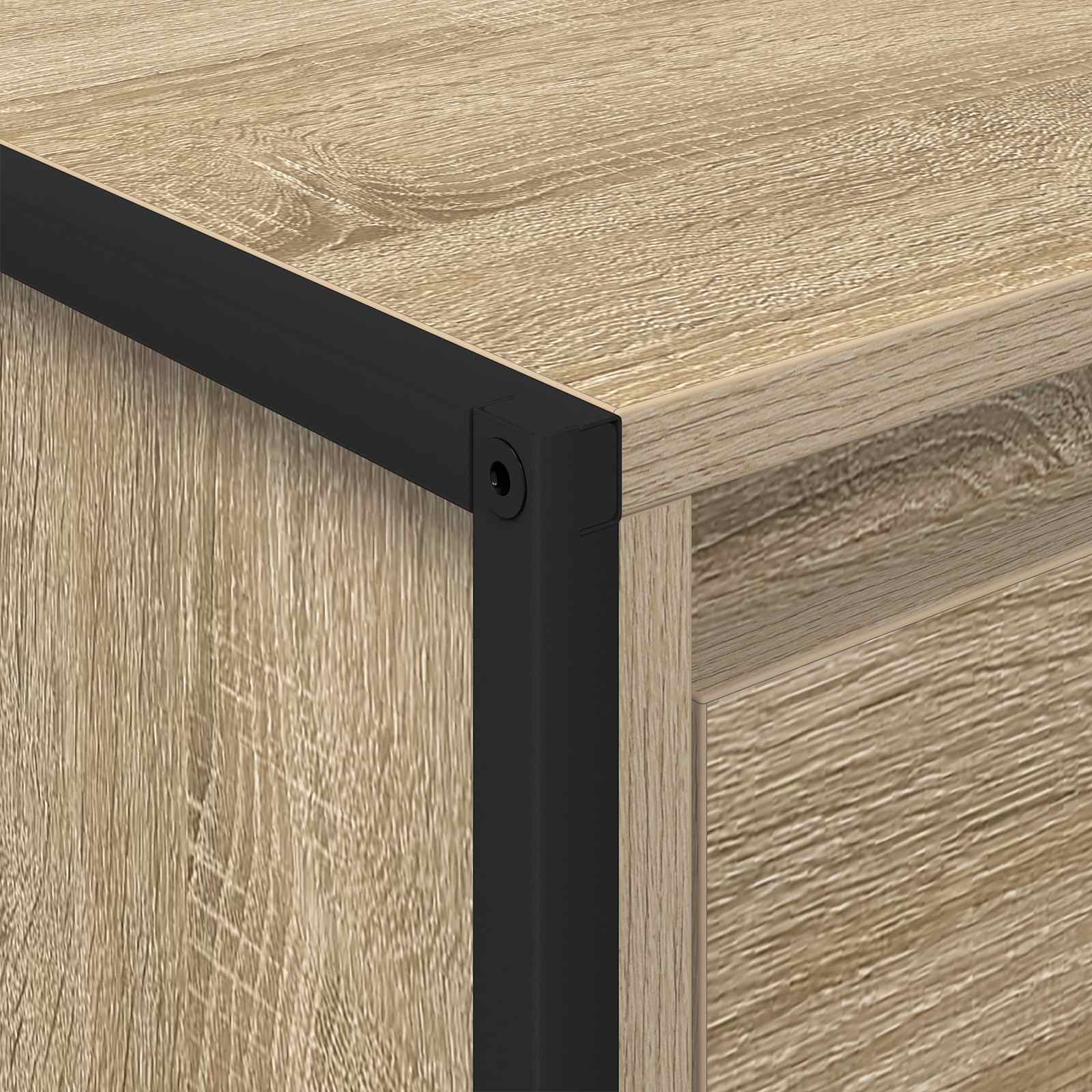 Couchtisch mit Schubladen Sonoma 100 x 46 x 40 cm Holzwerkstoff