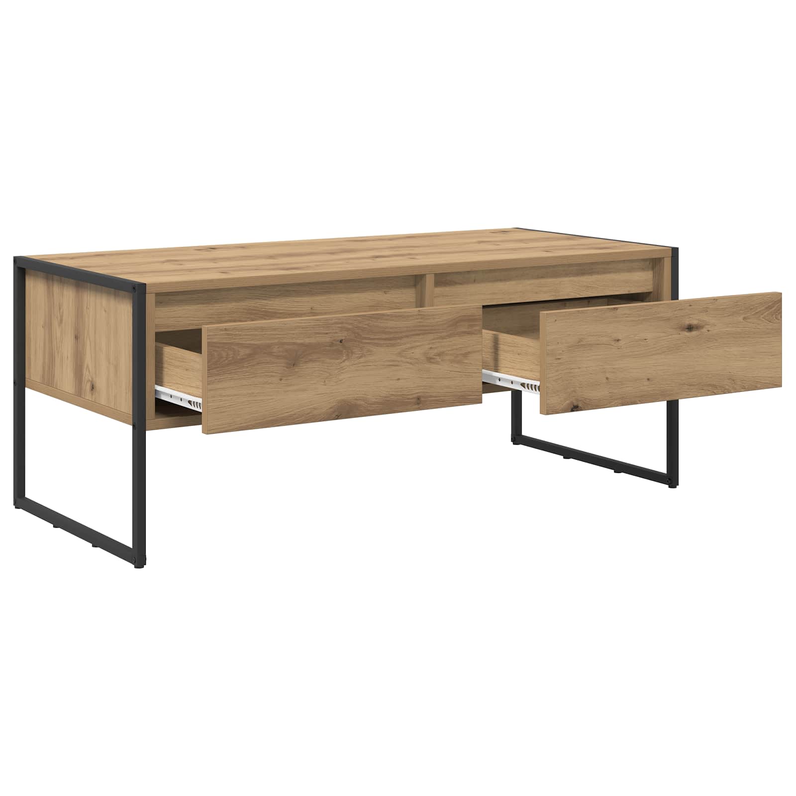Couchtisch Kunsthandwerk Eiche 100 x 46 x 40 cm Holzwerkstoff