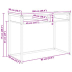 Schreibtisch mit Speicher Sonoma 100 x 50 x 75 cm Holzwerkstoff