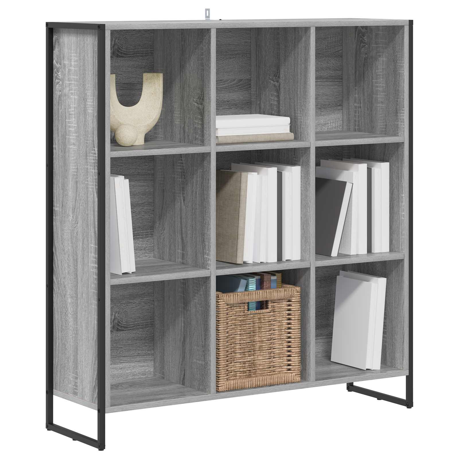 Bücherregal Graues Sonoma 99,5 x 30 x 108,5 cm Holzwerkstoff