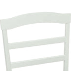 Esszimmerstuhl 2 pcs Weiß Massives Gummiholz