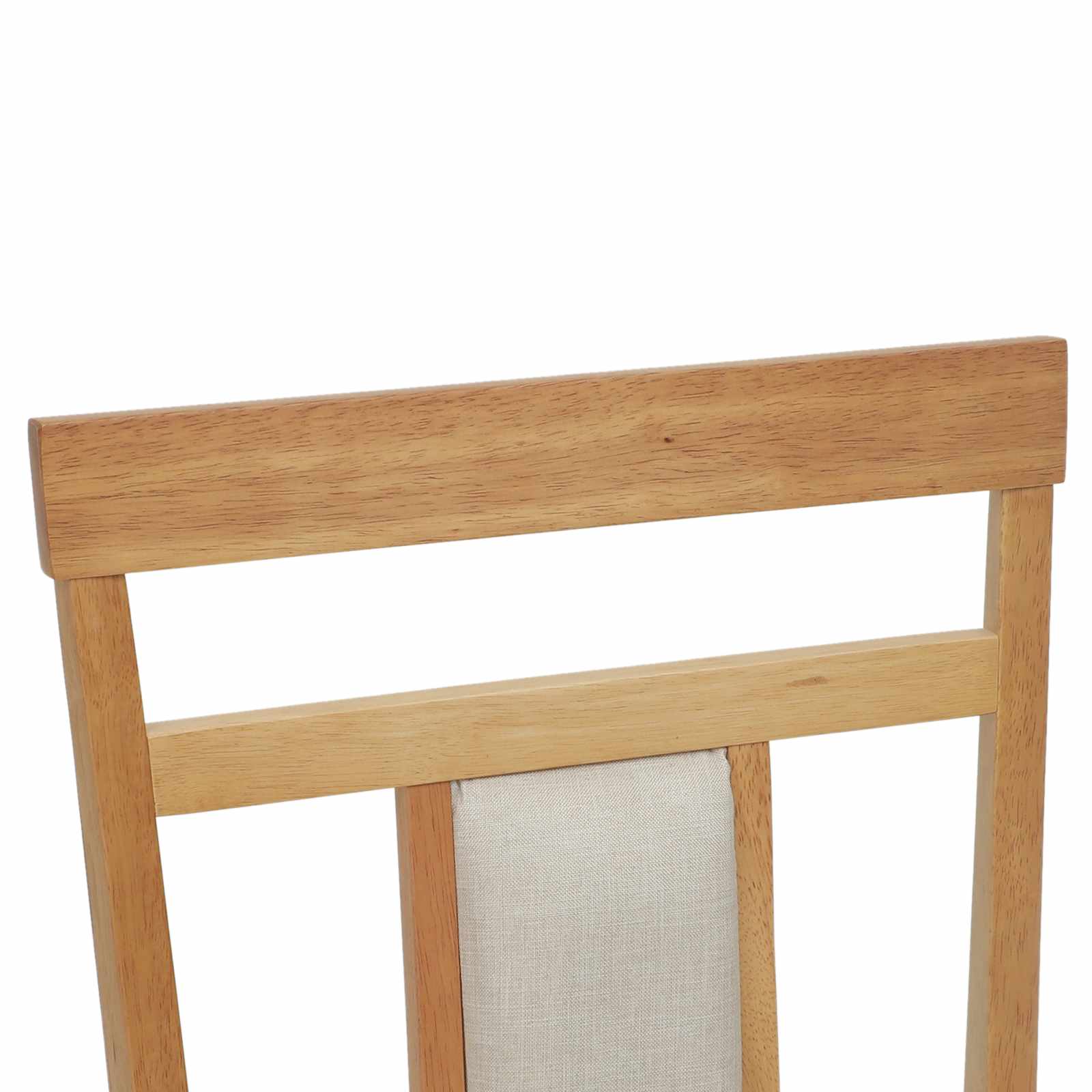 Esszimmerstuhl 2 pcs Natürlich und hell Massives Gummiholz