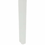 Esszimmerstuhl 2 pcs Weiß und Natur Massives Gummiholz