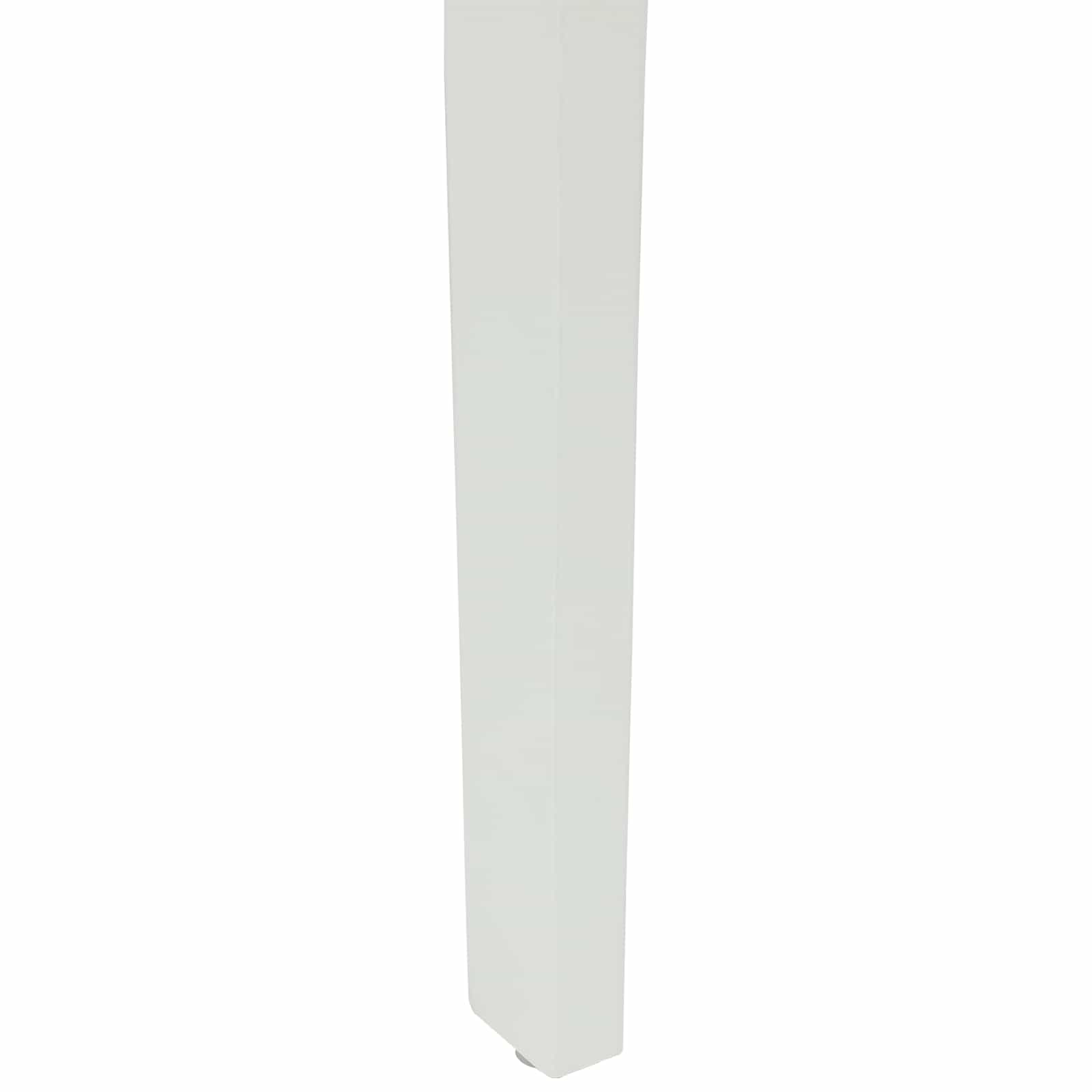 Esszimmerstuhl 2 pcs Weiß und Natur Massives Gummiholz