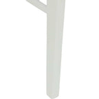 Esszimmerstuhl 2 pcs Weiß und Grau Massives Gummiholz