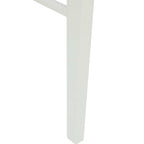 Esszimmerstuhl 2 pcs Weiß und Braun Massives Gummiholz
