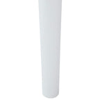 Esszimmerstuhl 2 pcs Weiß und Natur Massives Gummiholz
