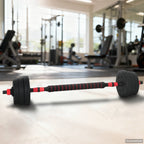 2-in-1 Kurzhantel Langhantel Set 20 kg Schwarz und Rot