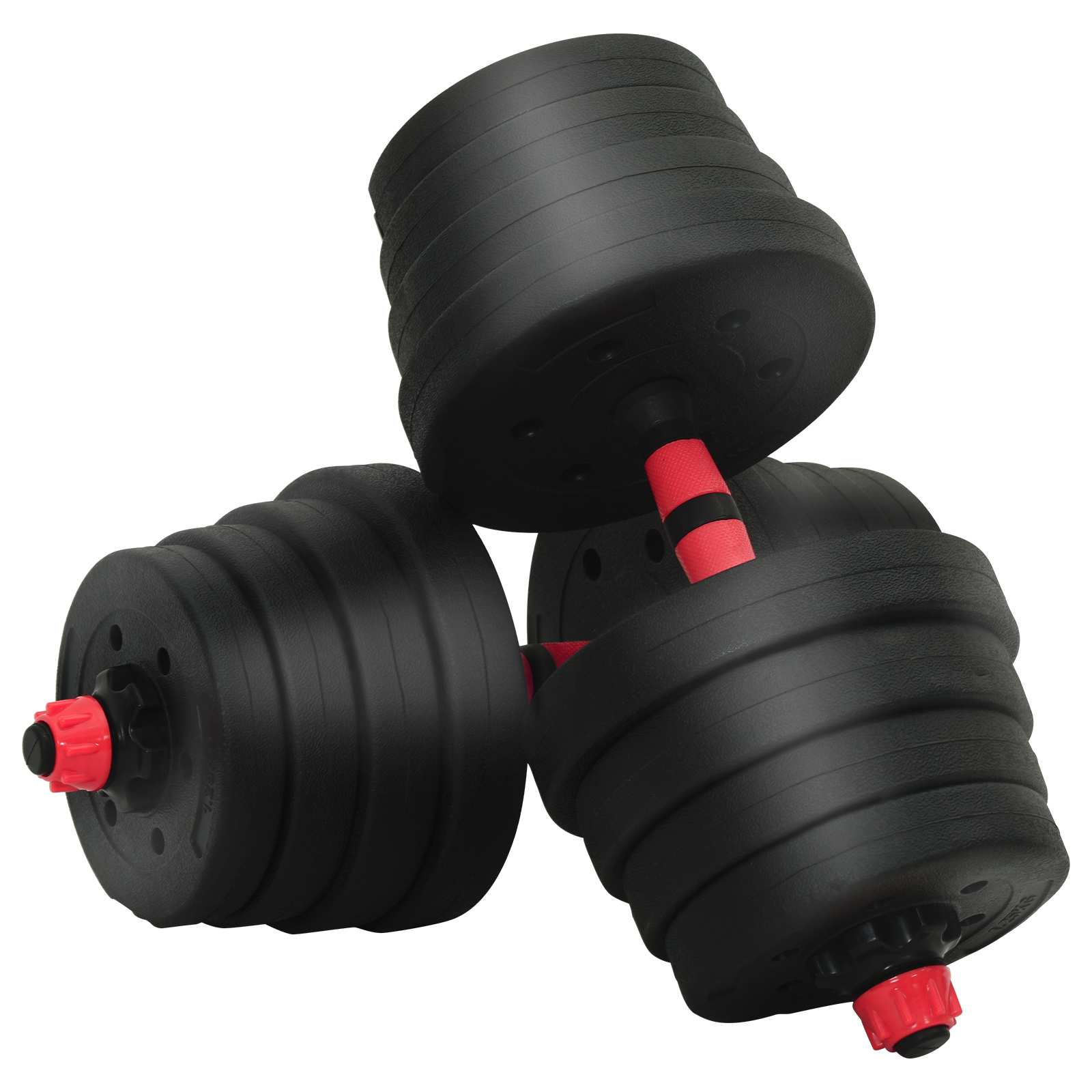 4-in-1 Kurzhantel, Langhantel und Kettlebell Set 30 kg