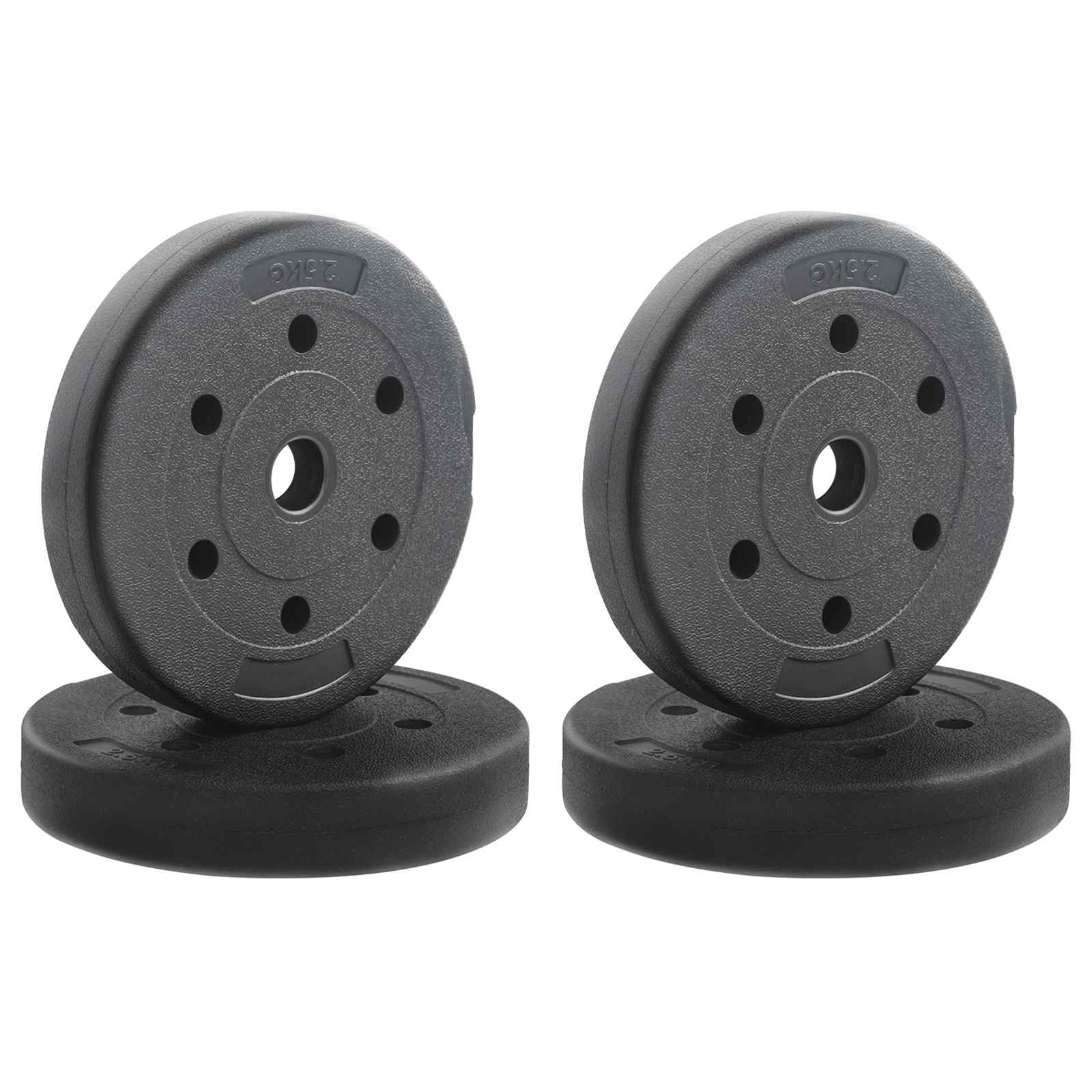 Gewichtsscheiben 4 pcs 10 kg Schwarz Zement und Eisensand