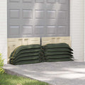 Sandsäcke 10 pcs Dunkelgrün 120 x 27 cm HDPE