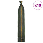 Sandsäcke 10 pcs Dunkelgrün 120 x 27 cm HDPE