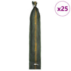 Sandsäcke 25 pcs Dunkelgrün 120 x 27 cm HDPE