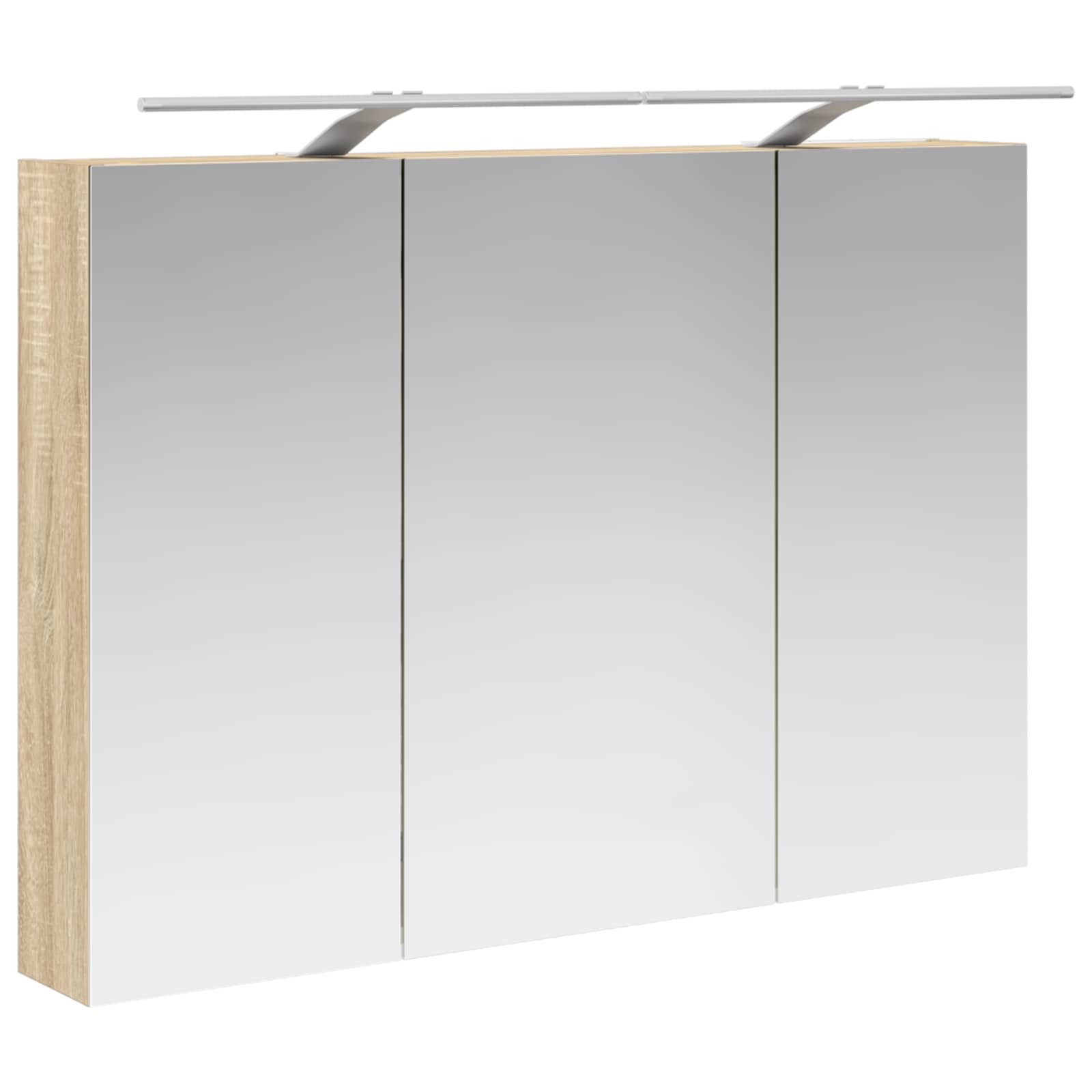 Badezimmerschrank-Set 4 pcs Sonoma-Eiche 100 x 14,5 x 70 cm