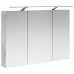 Badezimmerschrank-Set 4 pcs Betongrau 100 x 14,5 x 70 cm