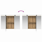 Badezimmerschrankset 4 pcs 100 x 14,5 x 70 cm Holzwerkstoff