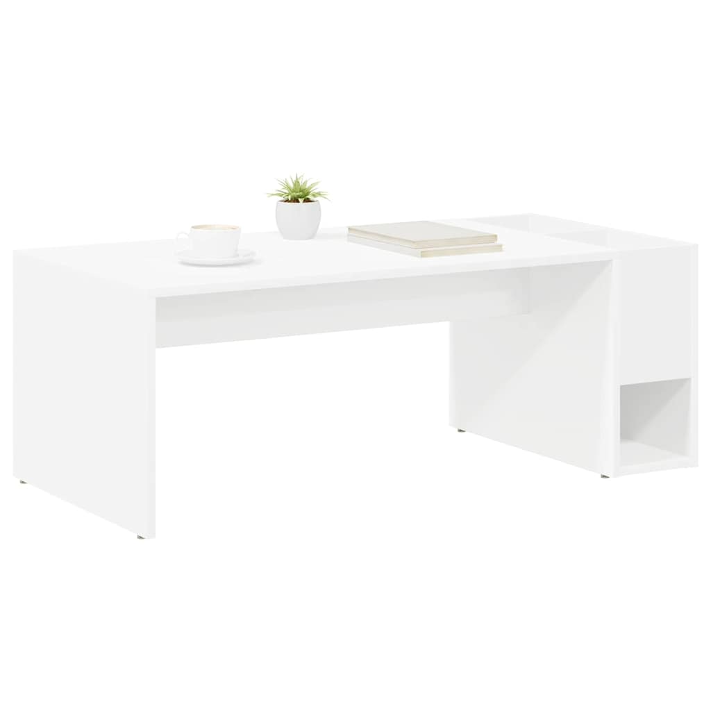 Couchtisch Weiß 101,5 x 50 x 37 cm Holzwerkstoff