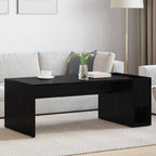 Couchtisch Schwarz Eichen-Optik 101,5 x 50 x 37 cm