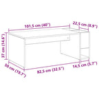 Couchtisch Artisan-Eiche 101,5 x 50 x 37 cm Holzwerkstoff