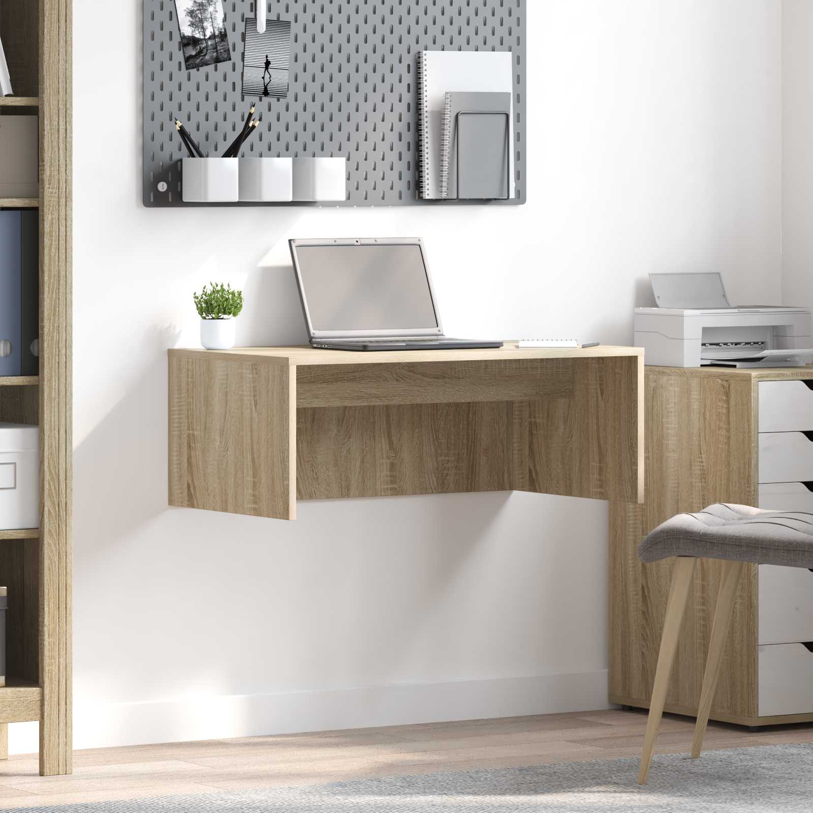 Wandtisch Sonoma-Eiche 80 x 45 x 30 cm Holzwerkstoff